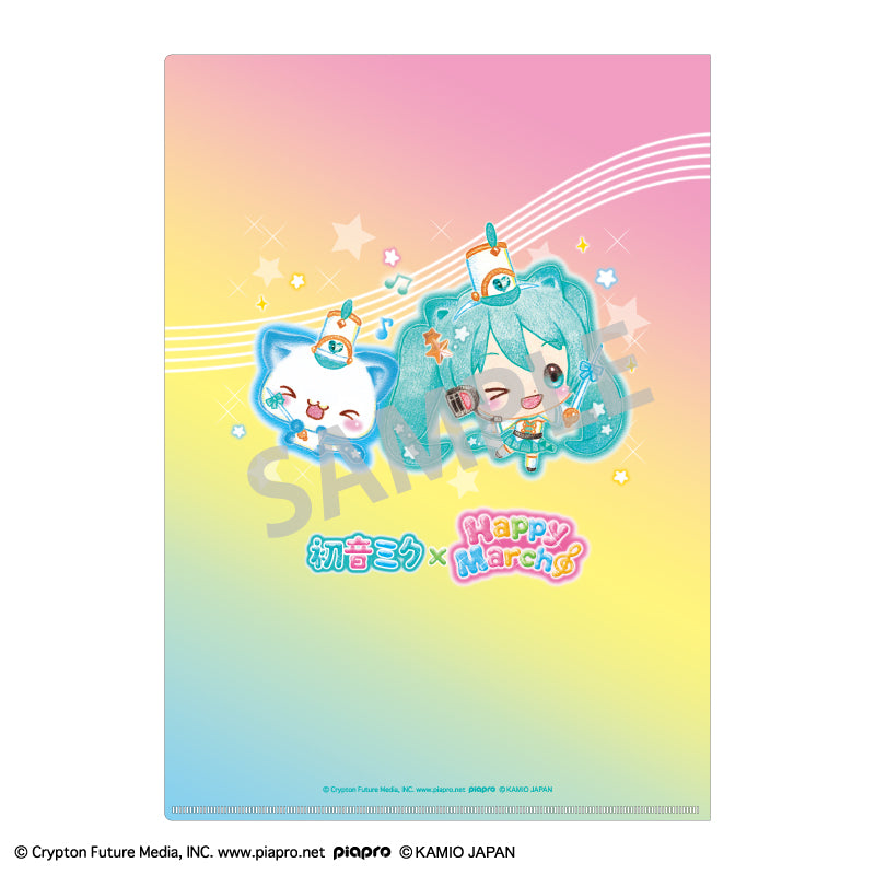 (Goods - Clear File) Hatsune Miku x Happy March A4 Single Clear File