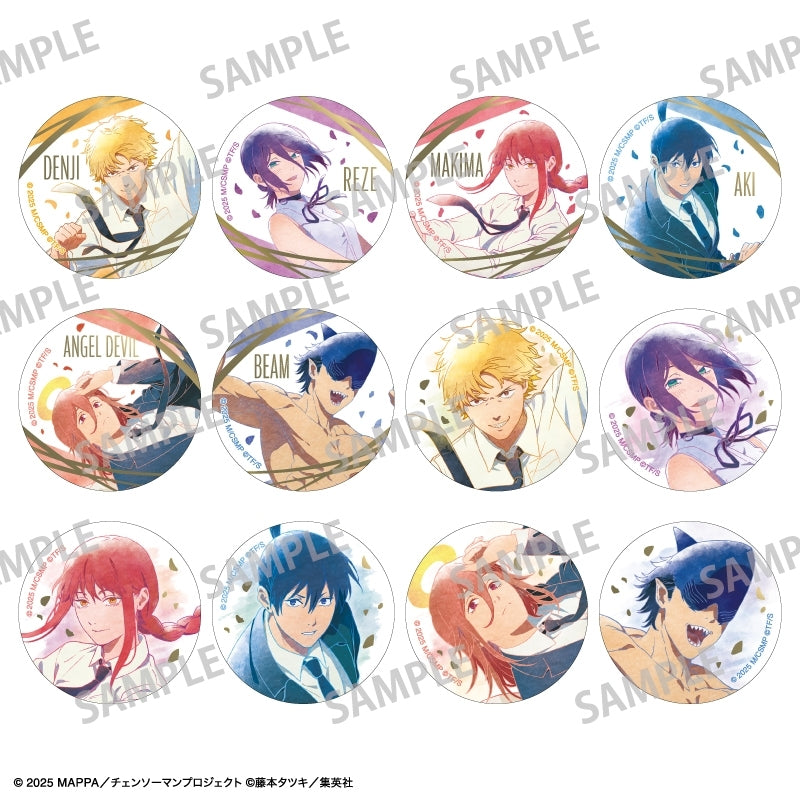 (1BOX=12)(Goods - Badge) Chainsaw Man – The Movie: Reze Arc Trading Foil-stamped Button Badge/Floating/KAMIANI TOUCH