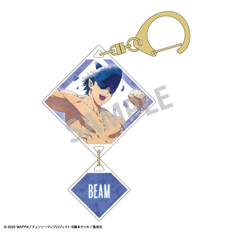 (Goods - Keychain) Chainsaw Man – The Movie: Reze Arc Two Piece Acrylic Keychain Beam/Floating/KAMIANI TOUCH