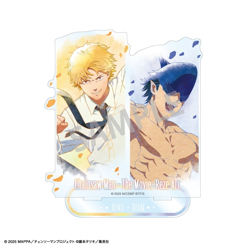 (Goods - Acrylic Stand) Chainsaw Man – The Movie: Reze Arc Pair Acrylic Stand Denji & Beam/Floating/KAMIANI TOUCH