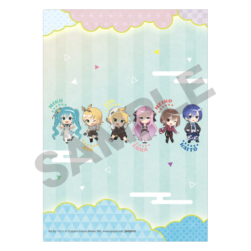 (Goods - Clear File) Hatsune Miku Single Clear File Hatsune Miku Hannari 2024 Chibi