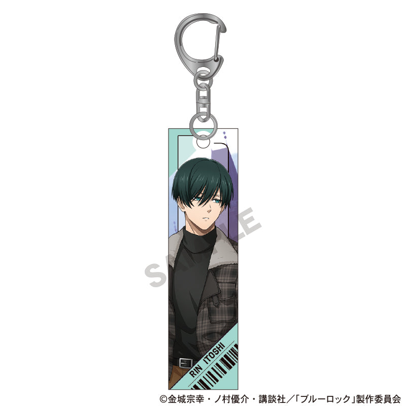 (Goods - Key Chain) Blue Lock Acrylic Stick Key Chain Rin Itoshi (Travel)