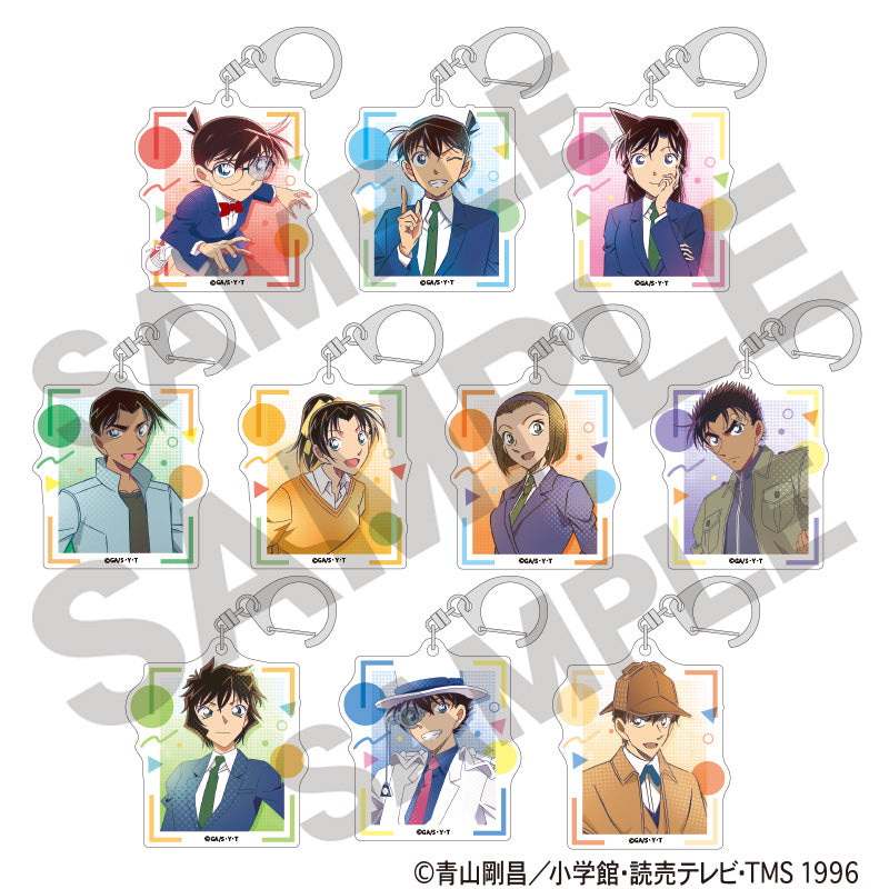 (1BOX=10)(Goods - Key Chain) Detective Conan Trading Acrylic Key Chain