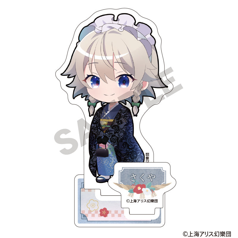 (Goods - Stand Pop) Touhou Project Acrylic Stand Sakuya Izayoi Chibi Hakurei Shrine First Visit of the New Year Incident