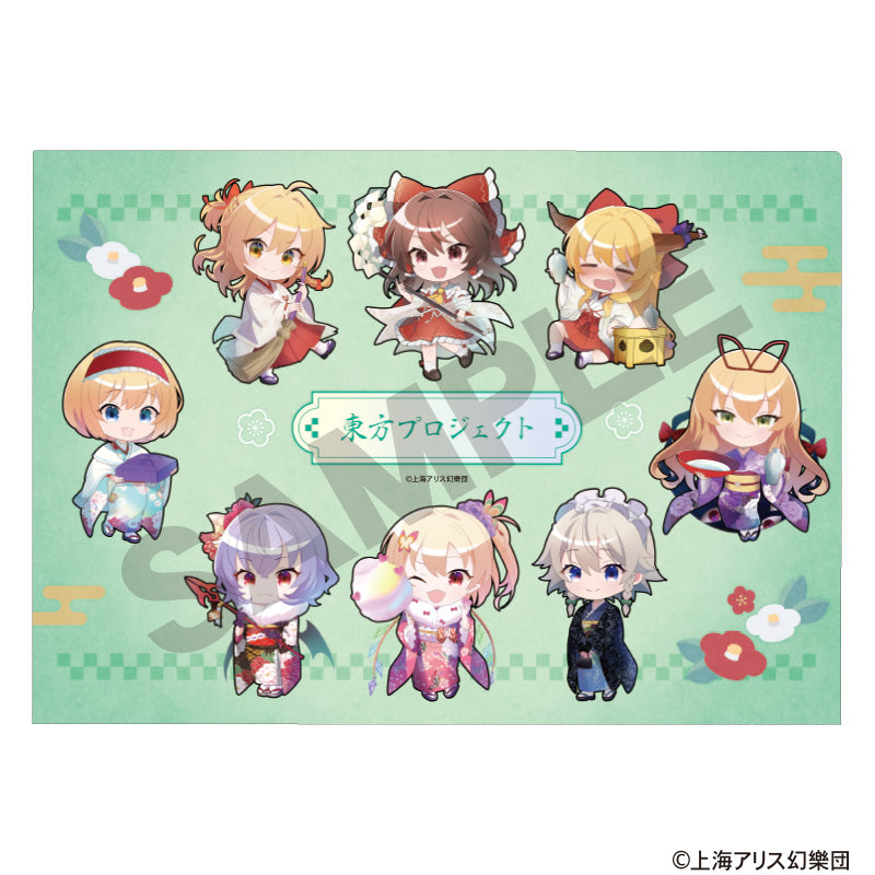 (Goods - Clear File) Touhou Project Single Clear File Chibi Hakurei Shrine First Visit of the New Year Incident