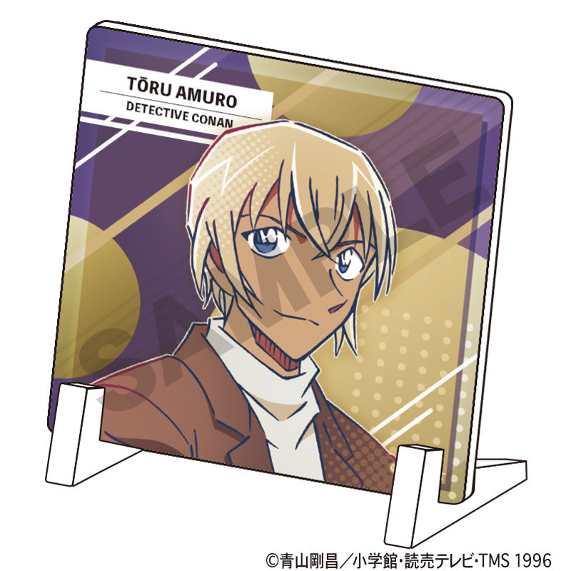 (Goods - Ornament) Detective Conan Mini Acrylic Panel Toru Amuro (Shower Dot)