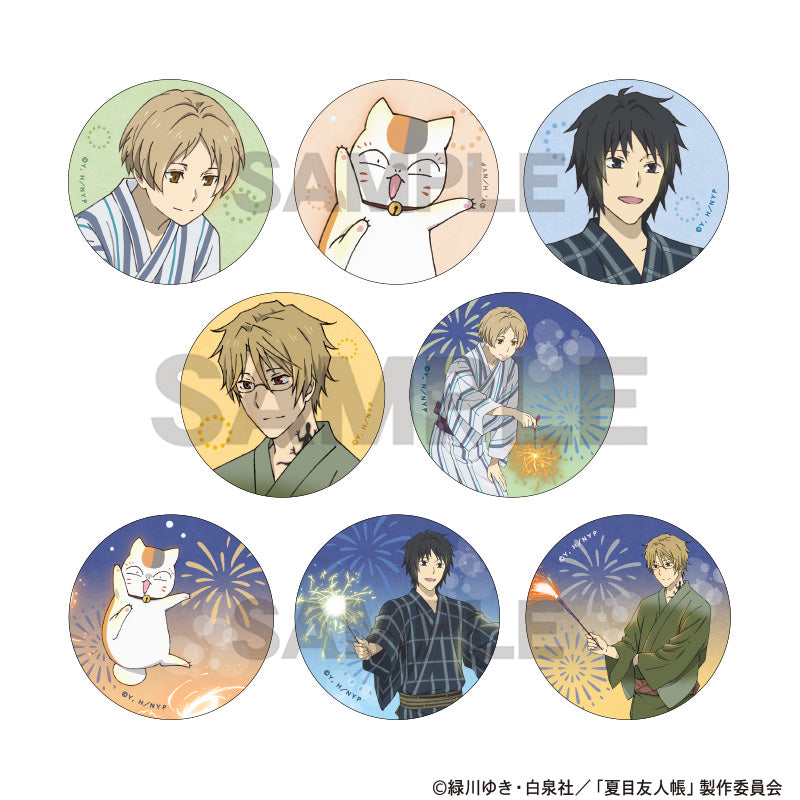 (1BOX=8)(Goods - Badge) Natsume's Book of Friends (Natsume Yuujinchou) Trading Button Badge Firework