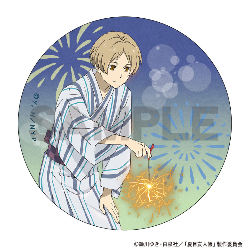(1BOX=8)(Goods - Badge) Natsume's Book of Friends (Natsume Yuujinchou) Trading Button Badge Firework