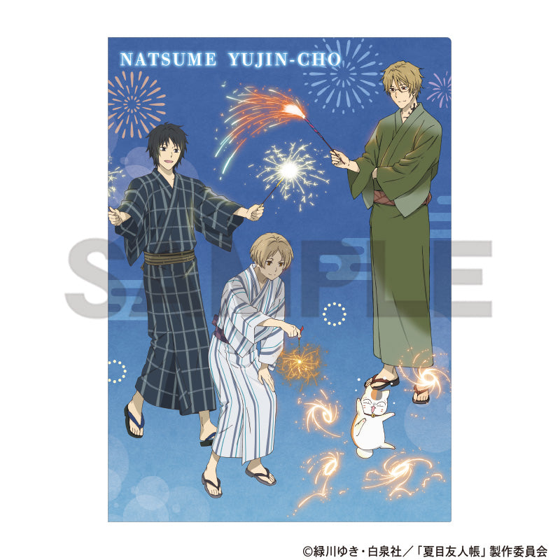 (Goods - Clear File) Natsume's Book of Friends (Natsume Yuujinchou) Single Clear File Firework Vertical