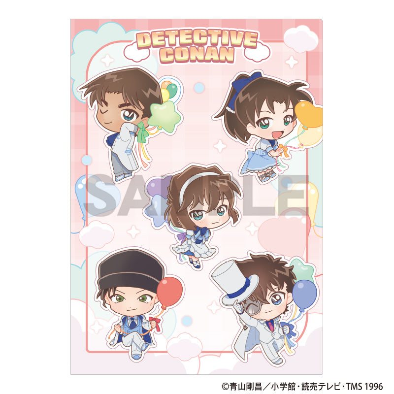 (Goods - Clear File) Detective Conan Single Clear File Pink Balloon Chibi