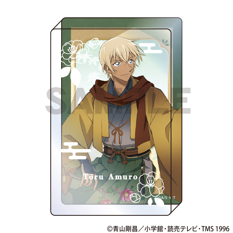 (Goods - Ornament) Detective Conan Acrylic Block Toru Amuro Autumn Flowers Japanese Clothing