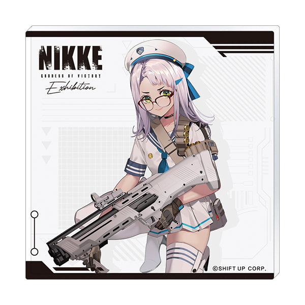 (Goods - Stand Pop) GODDESS OF VICTORY: NIKKE Plate Stand - Neon [NIKKE Exhibition 2024]