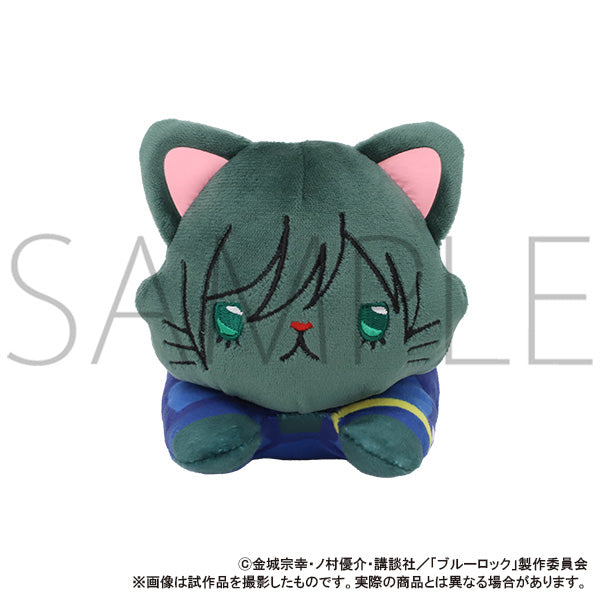 (Goods - Plush) Blue Lock Season 2 withCAT Plush With Eye Mask - Nesoberi - Rin Itoshi