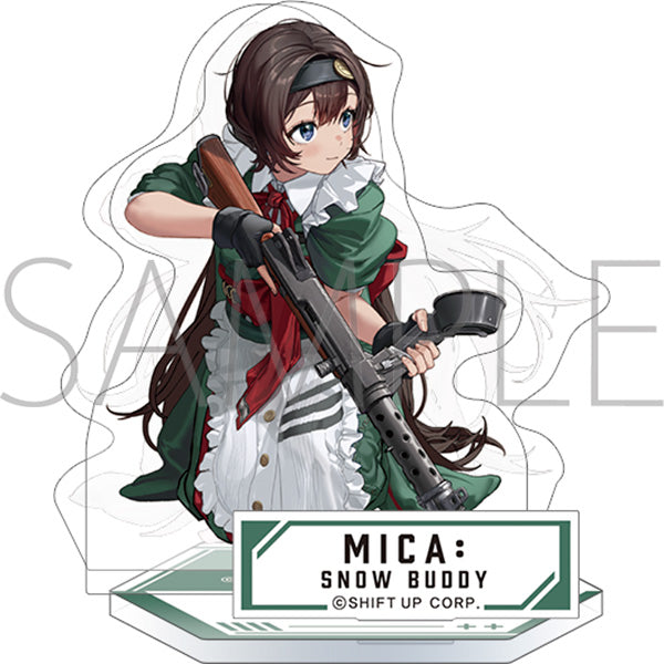 (Goods - Stand Pop) GODDESS OF VICTORY: NIKKE Adorable from Behind Acrylic Stand Mica: Snow Buddy