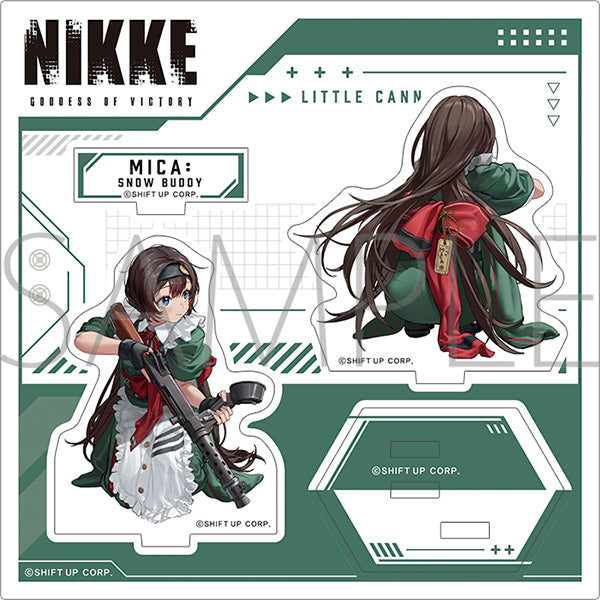 (Goods - Stand Pop) GODDESS OF VICTORY: NIKKE Adorable from Behind Acrylic Stand Mica: Snow Buddy