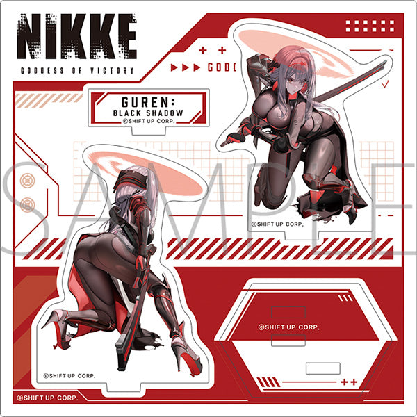 (Goods - Stand Pop) GODDESS OF VICTORY: NIKKE Adorable from Behind Acrylic Stand Scarlet: Black Shadow