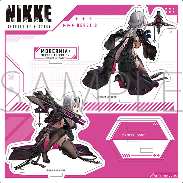 (Goods - Stand Pop) GODDESS OF VICTORY: NIKKE Adorable from Behind Acrylic Stand Modernia: Second Affection