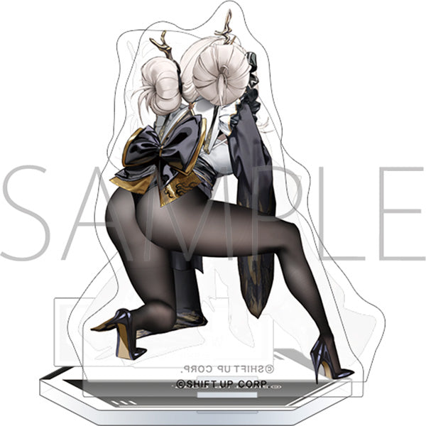 (Goods - Stand Pop) GODDESS OF VICTORY: NIKKE Adorable from Behind Acrylic Stand Blanc: White Rabbit