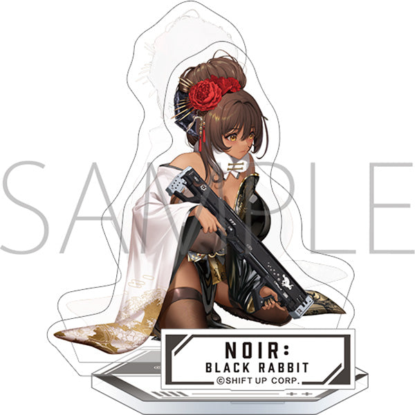 (Goods - Stand Pop) GODDESS OF VICTORY: NIKKE Adorable from Behind Acrylic Stand Noir: Black Rabbit