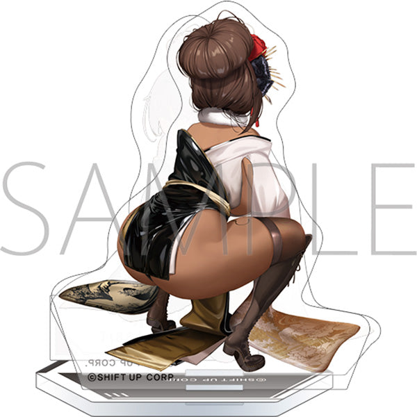 (Goods - Stand Pop) GODDESS OF VICTORY: NIKKE Adorable from Behind Acrylic Stand Noir: Black Rabbit