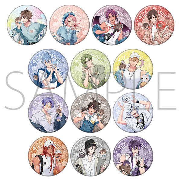 (1BOX=13)(Goods - Badge) NU: Carnival Holographic Character Badge Collection