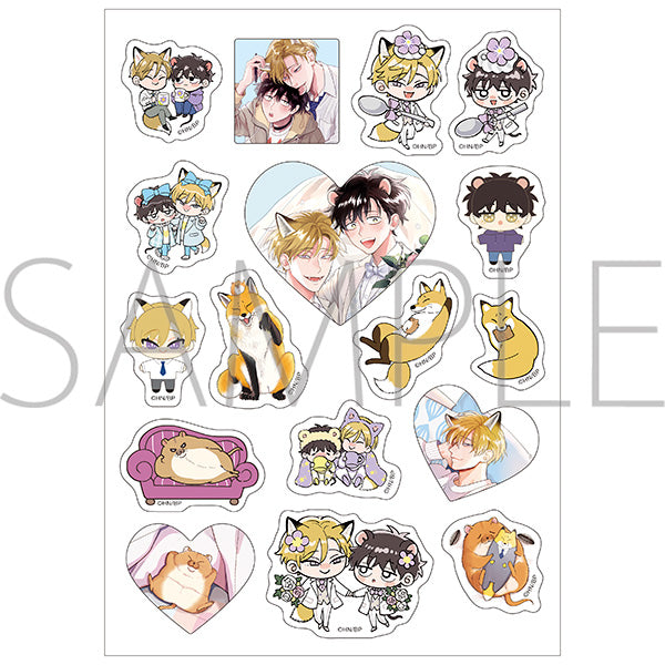 (Goods - Sticker) The Foxy Mouse's Romance (Gochisou Ω wa Chuu to Naku) Flake Sticker