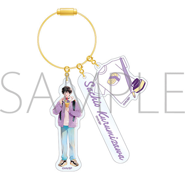 (Goods - Keychain) The Foxy Mouse's Romance (Gochisou Ω wa Chuu to Naku) Acrylic Key Charm Sachio Kurumizawa