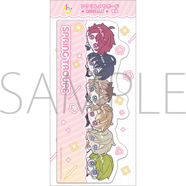 (Goods - Memo Stand) A3! Acrylic Memo Board Spring Troupe (Minipiens)