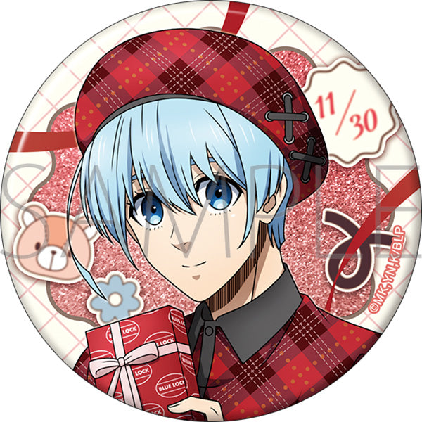 (Goods - Badge) Blue Lock Season 2 Big Glitter Button Badge You Hiori Valentine