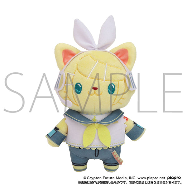 (Goods - Keychain) Hatsune Miku Series withCAT Plush With Eye Mask Keychain Kagamine Rin