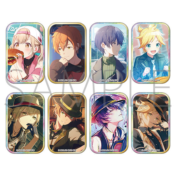 [※Blind](1BOX=8)(Goods - Badge) Hatsune Miku: Colorful Stage! Square Badge Collection Vol. 54 B