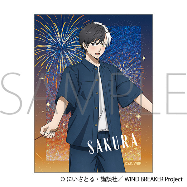 (Goods - Sticker) WIND BREAKER Holographic Sticker / Haruka Sakura Firework