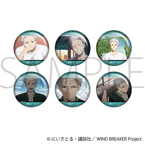 [※Blind](1BOX=6)(Goods - Badge) WIND BREAKER Lots of Umemiya Holographic Chara Badge Collection