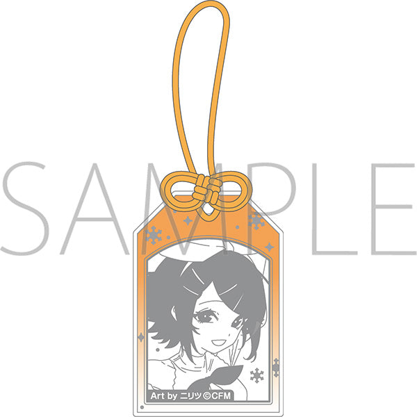 (Goods - Keychain) Hatsune Miku Series Acrylic Omamori (Good Luck Charm) Style Keychain / Kagamine Rin
