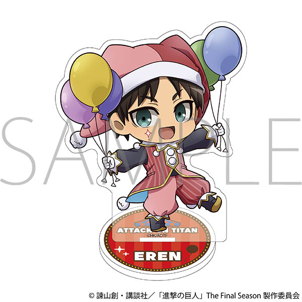 (Goods - Acrylic Stand) Attack on Titan Mini Acrylic Stand / Eren Chibi Pierrot