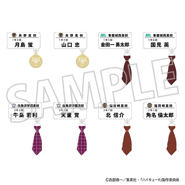 [※Blind](1BOX=8)(Goods - Badge) Haikyu!! Name Badge W/Charm Collection / vol. 2