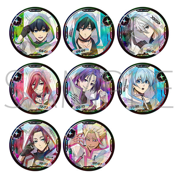 [※Blind](1BOX=8)(Goods - Badge) Blue Lock Season 2 Holographi Chara Badge Collection / Cyber Cat