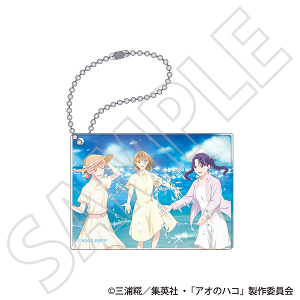 (Goods - Keychain) Blue Box Acrylic Block Keychain / Ensemble Visual ～Summer Colors～