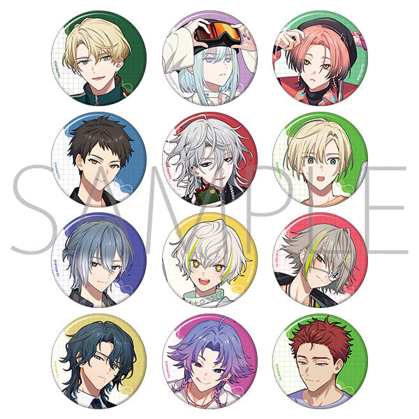 [※Blind](1BOX=12)(Goods - Badge) 18TRIP Chara Badge Collection / Vol. 10 Evening Troupe, Night Troupe