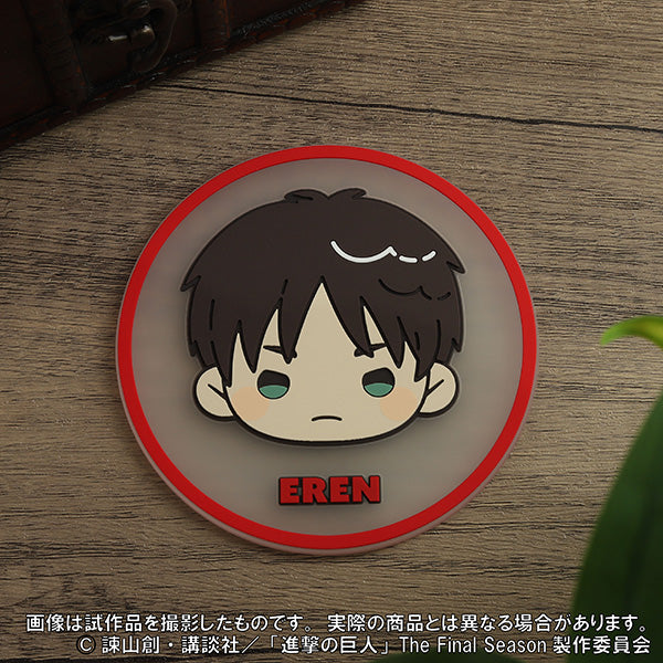 (Goods - Coaster) Attack on Titan Rubber Coaster / Eren