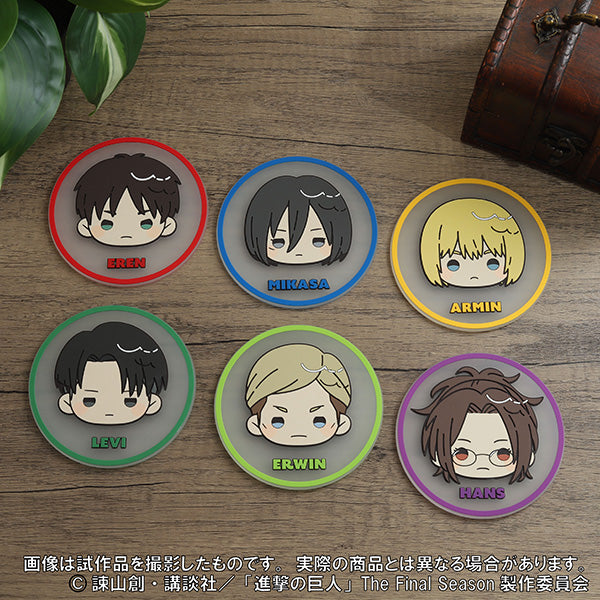 (Goods - Coaster) Attack on Titan Rubber Coaster / Eren