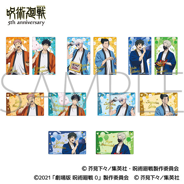 [※Blind](1BOX=6)(Goods - Card) Jujutsu Kaisen 5th Anniversary Foil Stamped Clear Card Collection