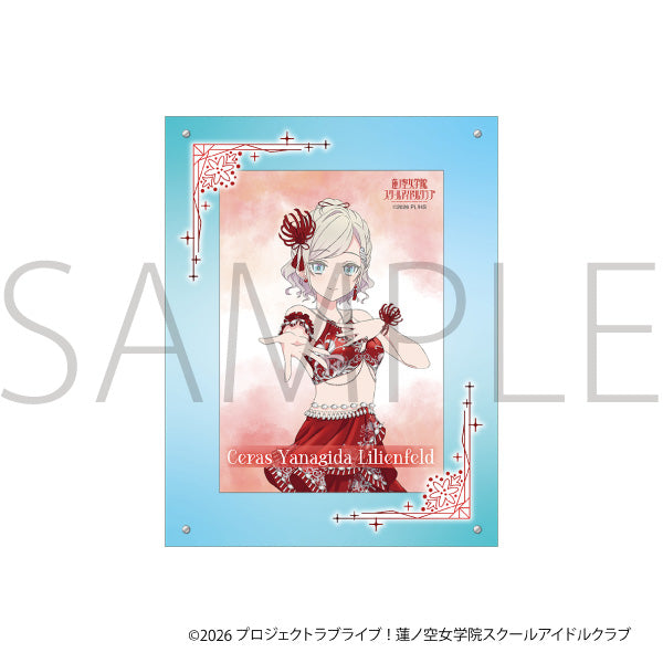 (Goods - Set) Love Live! Hasu no Sora Jogakuin School Idol Club Acrylic Photo Frame & Bromide Set / Ceras Yanagida Lilienfeld