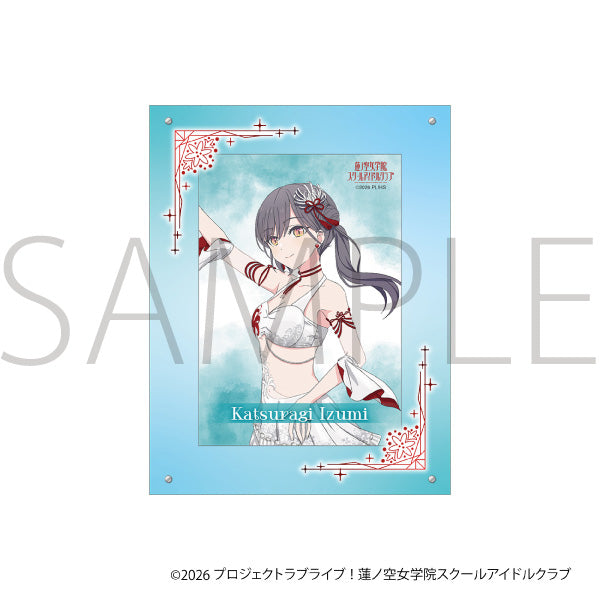 (Goods - Set) Love Live! Hasu no Sora Jogakuin School Idol Club Acrylic Photo Frame & Bromide Set / Izumi Katsuragi