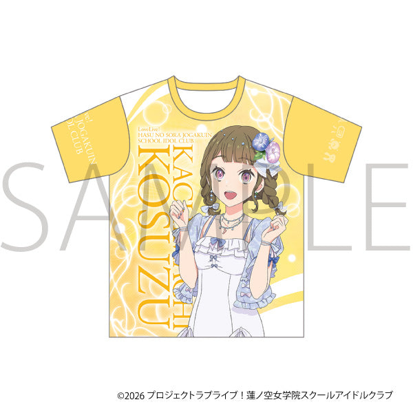 (Goods - Shirt) Love Live! Hasu no Sora Jogakuin School Idol Club Full Graphic T-shirt / Kosuzu Kachimachi
