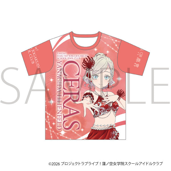 (Goods - Shirt) Love Live! Hasu no Sora Jogakuin School Idol Club Full Graphic T-shirt / Ceras Yanagida Lilienfeld