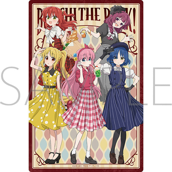 (Goods - Ornament) Bocchi the Rock! Metal Wall Plate / Retro-Chic Girls