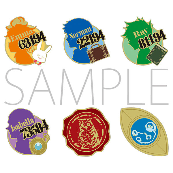 [※Blind](1BOX=6)(Goods - Badge) The Promised Neverland Pins Collection