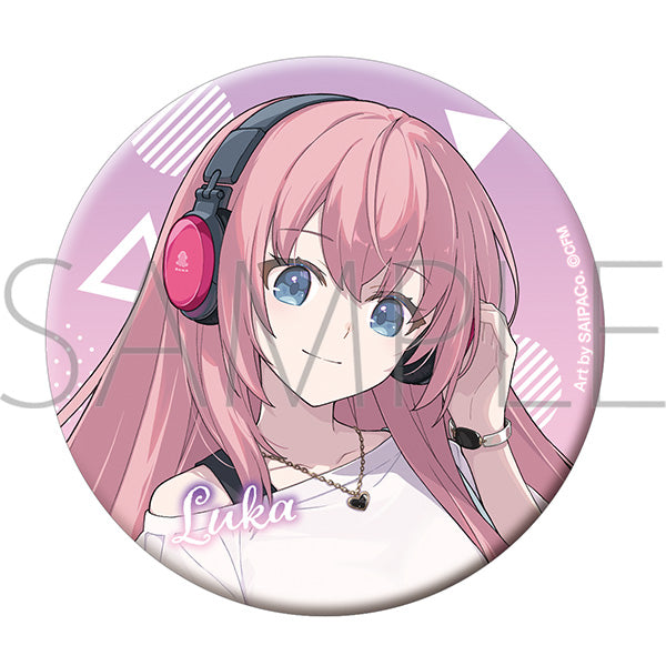(Goods - Badge) Hatsune Miku Series Glitter Button Badge / Megurine Luka