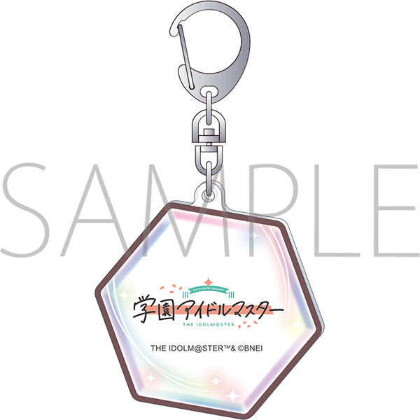 (Goods - Keychain) Gakuen iDOLM@STER Piece Style Acrylic Keychain / Ume Hanami Vol.2